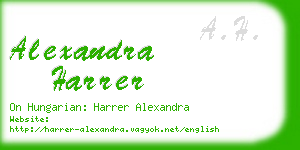 alexandra harrer business card